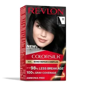 Thuốc nhuộm tóc màu đen Revlon Colorsilk Soft Black #11 xách tay mỹ