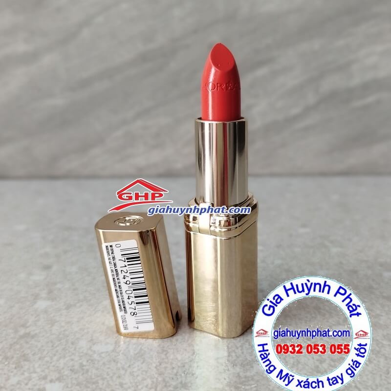 Son môi Loreal màu đỏ cam đất hàng từ Mỹ
