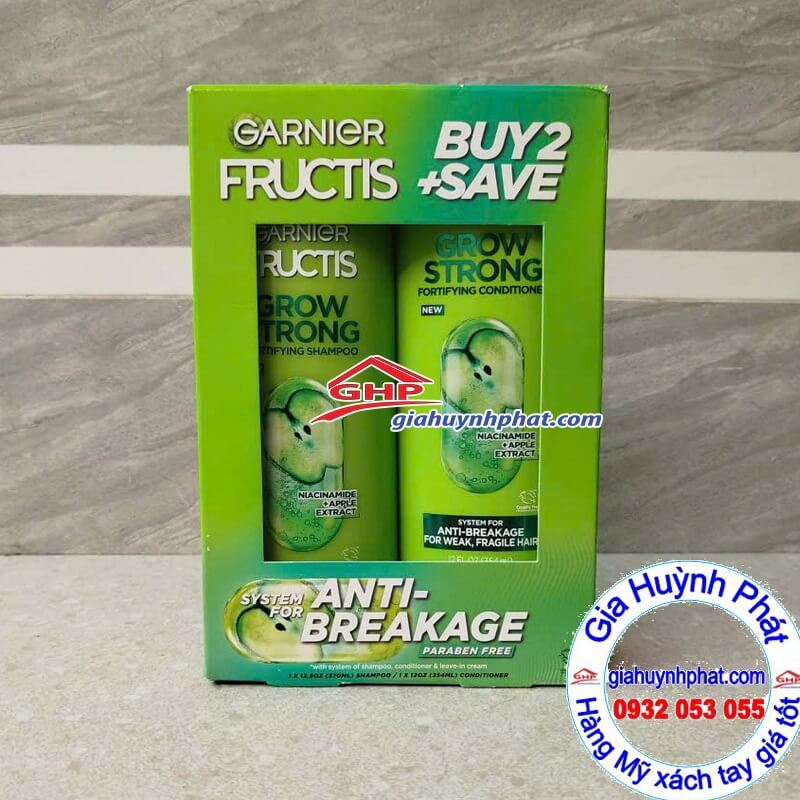 Cặp dầu gội và xả Garnier hàng từ Mỹ
