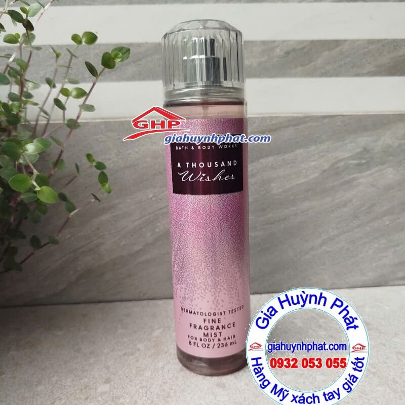 Xịt thơm toàn thân A thousand wishes 236ml hàng từ Mỹ