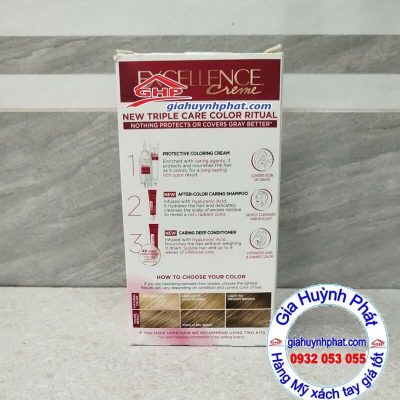 Màu tóc Loreal trước và sau khi nhuộm