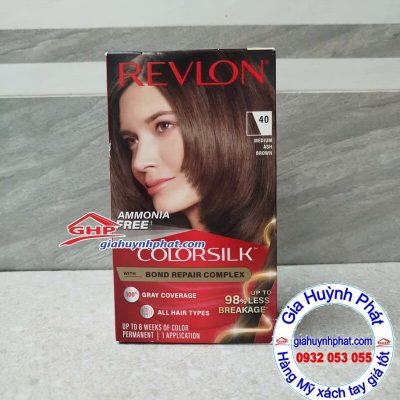 Thuốc nhuộm tóc Revlon Medium Ash Brown 