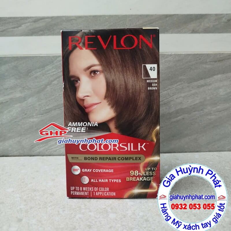 Thuốc nhuộm tóc Revlon Medium Ash Brown