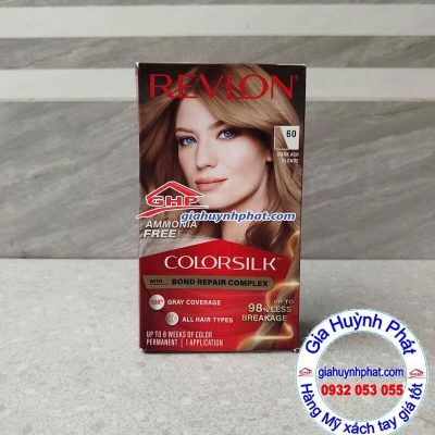 Thuốc nhuộm tóc Revlon colorsilk dark ash blonde #60