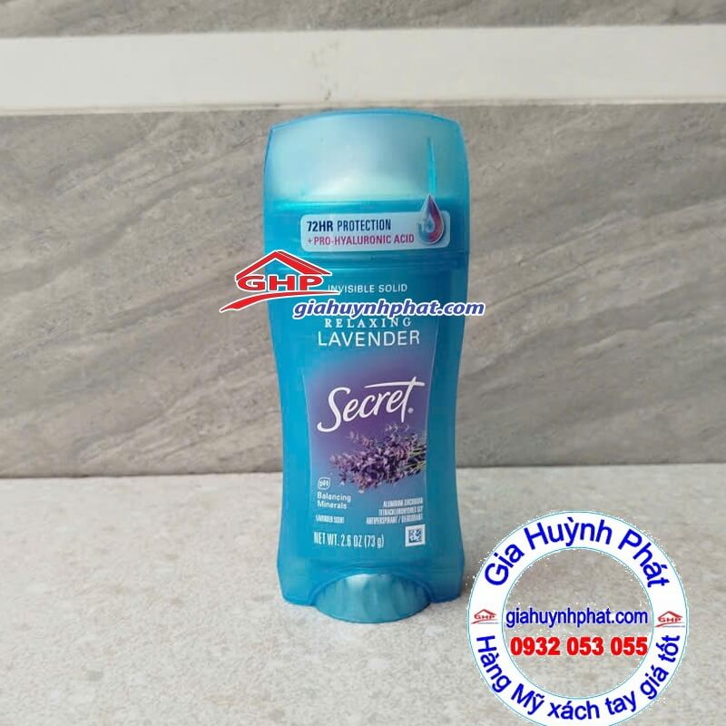 Lăn khử mùi sáp Secret hoa Lavender xách tay Mỹ