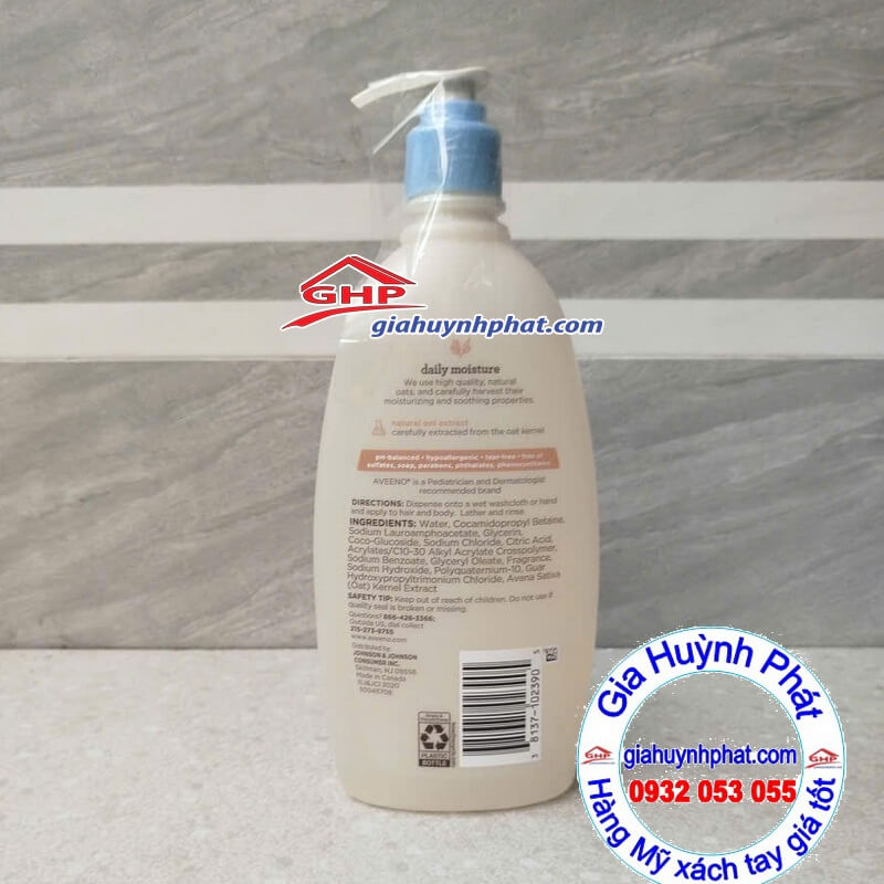 Sữa tắm gội Aveeno giahuynhphat.com Sữa tắm gội Aveeno giahuynhphat.com