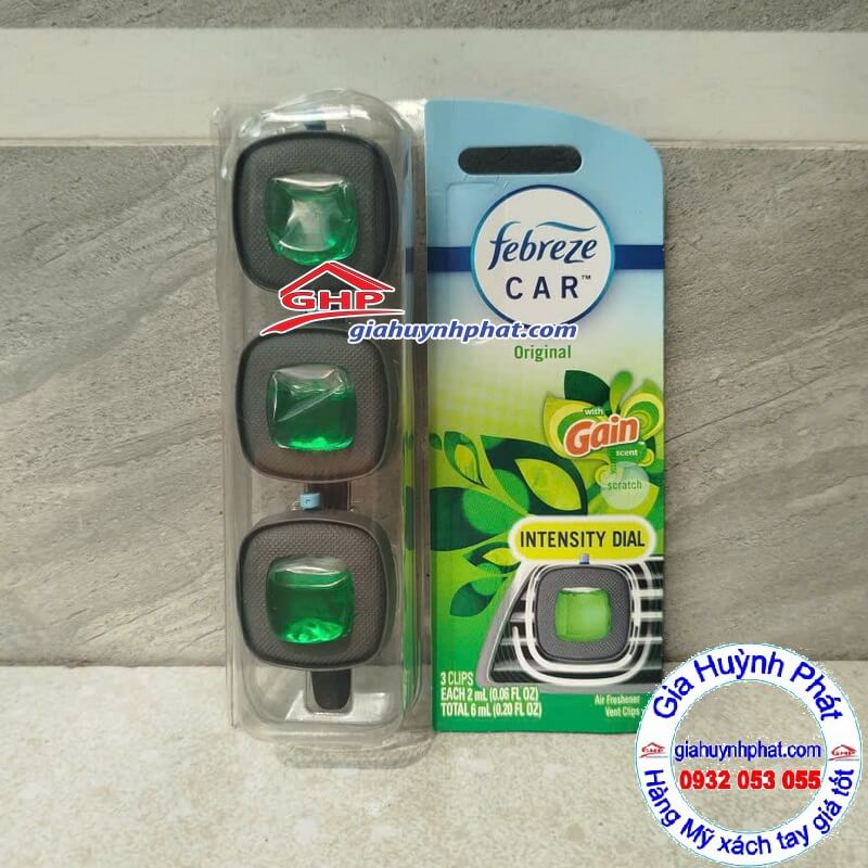 Tinh dầu khử mùi xe hơi Febreze hương Gain
