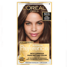 Thuốc nhuộm tóc Loreal Superior Preference 5CG Iced Golden Brown Từ Mỹ