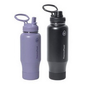 Cặp Bình Giữ Nhiệt Nóng Lạnh Thermoflask Màu Đen Và Tím Hàng Từ Mỹ