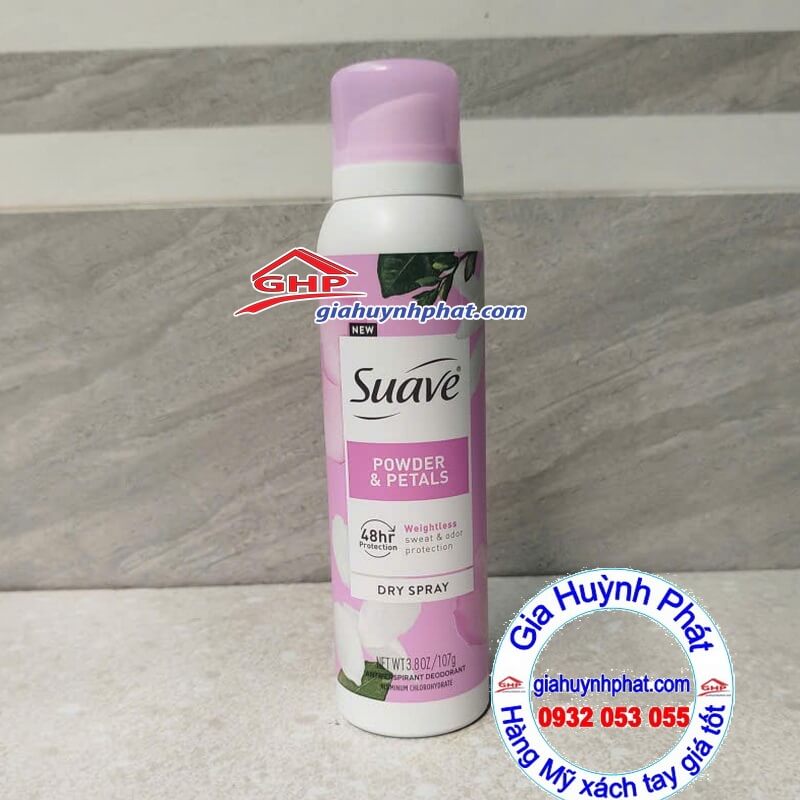 Xịt nách khử mùi Suave 107g hàng Mỹ