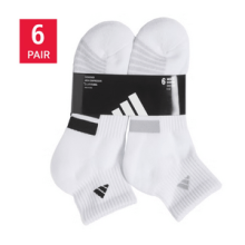 Lốc Tất Cổ Trung Hiệu Adidas Quarter Màu Trắng 6 Đôi Xách Tay Mỹ