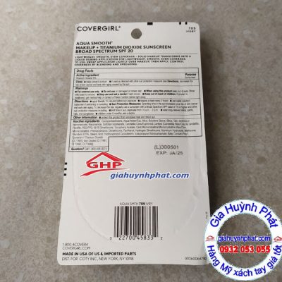 Covergirl 705 Ivory. Made in USA giahuynhphat.com