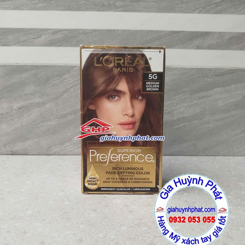 Thuốc nhuộm tóc Loreal 5G hàng từ Mỹ