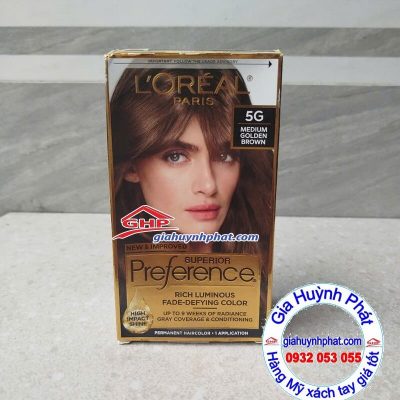 Thuốc nhuộm tóc Loreal 5g Medium golden brown giahuynhphat.com
