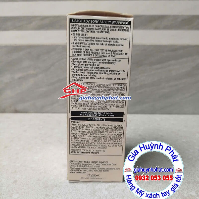 Loreal Medium golden brown - Made in Mexico giahuynhphat.com Loreal Medium golden brown - Made in Mexico giahuynhphat.com